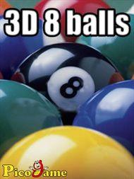 3D 8 balls Mobile Game 